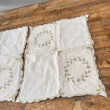 2 Vintage Embroidered Cutwork & Lace Pillowcases HK Enterprises 18" × 23"