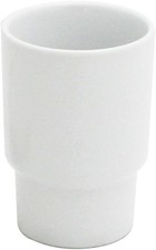 Tumbler Bathroom Ceramic Toothbrush Holder Cup Replacement A62, White