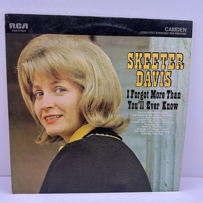 Skeeter Davis - I Forgot More Than You'll Ever Know LP, Comp, RE RCA Camden 0 Fo