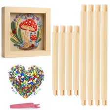 8 pcs 6"/8" Needlepoint Stretcher Bars with 100 Tacks for Needlework