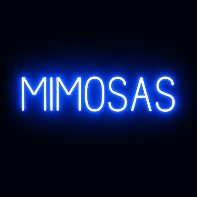 SpellBrite MIMOSAS Sign | Neon Mimosas Sign Look, LED Light | 28.0'' x 6.3''