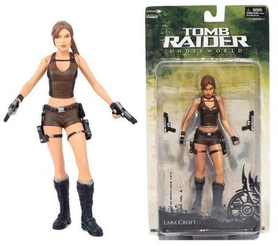Tomb Raider Underworld Lara Croft 7'' Action Figure Video Game B8