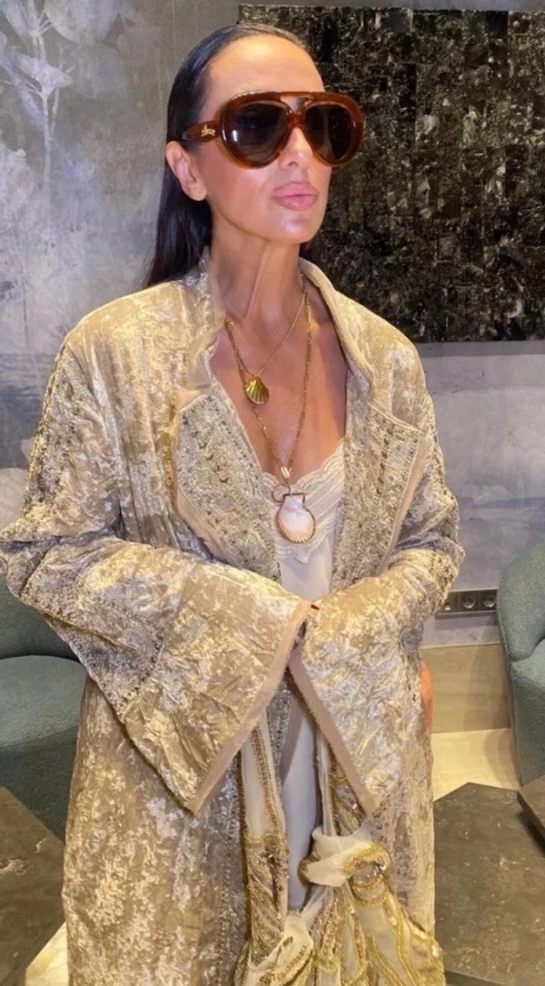 ZARA FW25 ZW LIMITED EDITION EMBROIDERED VELVET KIMONO NEW Size S