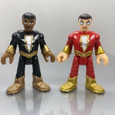 Imaginext DC Super Friends SHAZAM & BLACK ADAM figuras versiones originales