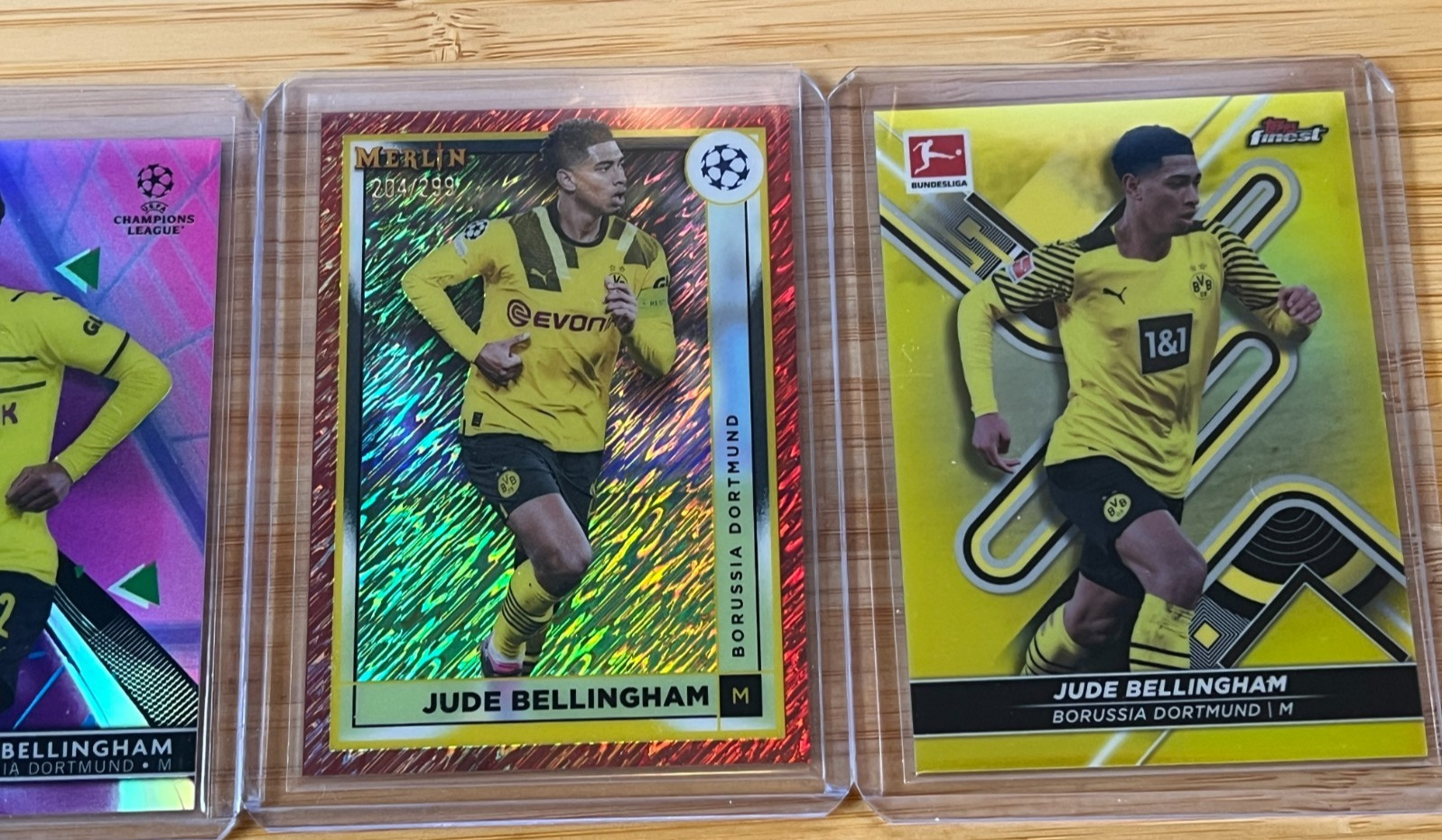 Jude Bellingham Topps Numbered Lot - 3 Cards - Borussia Dortmund view 3