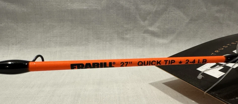 NEW FRABILL ARCTIC FIRE STRAIGHT LINE ICE FISHING ROD & REEL COMBO 27" QUICK TIP - Image 2 of 4