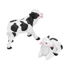 Cow Decoration Home Furnishing Cow Model Animal Sculpture Resin Crafts Gard