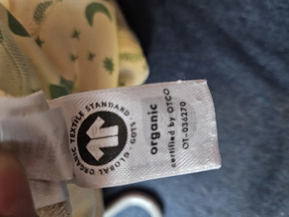 Hanna Andersson Organic Cotton Zip Baby Sleeper 0-3 Months | Celestial Print... - Image 4 of 4