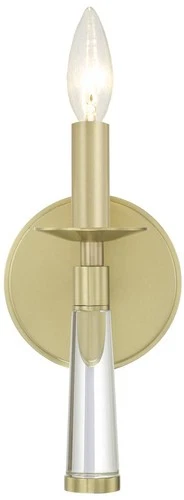 Crystorama Baxter 15" High Aged Brass Wall Sconce - Picture 3 of 7