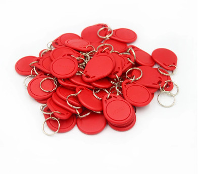 125KHz RFID Keyfob TK4100 Access Control Card Keychain Sticker Proximity Ring