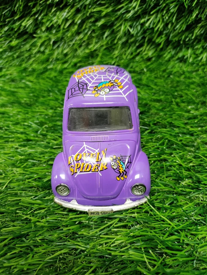 Vintage Purple LOVELY SPIDER Diecast VW Beetle Volkswagen Bug Loose - Image 2 of 4