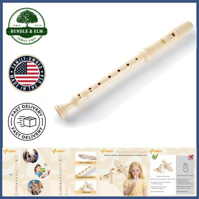 Professional Soprano Recorder in C Key with Polished Finish & Detachable Design