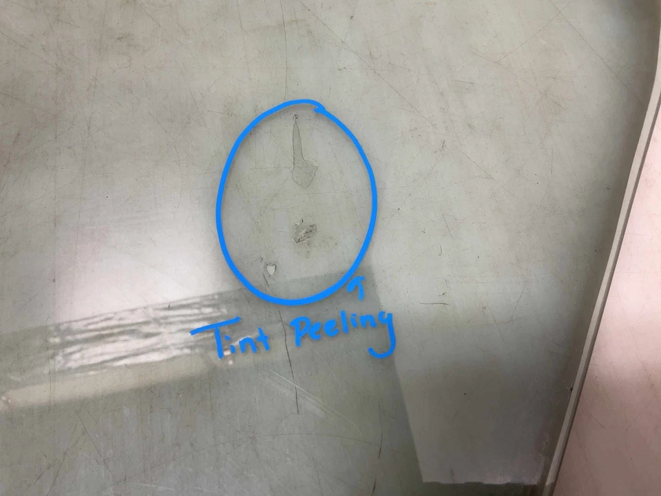 Jeep TJ Wrangler OEM Mopar pasajero puerta delantera derecha vidrio 1997-2006 039588 Foto 4 de 4