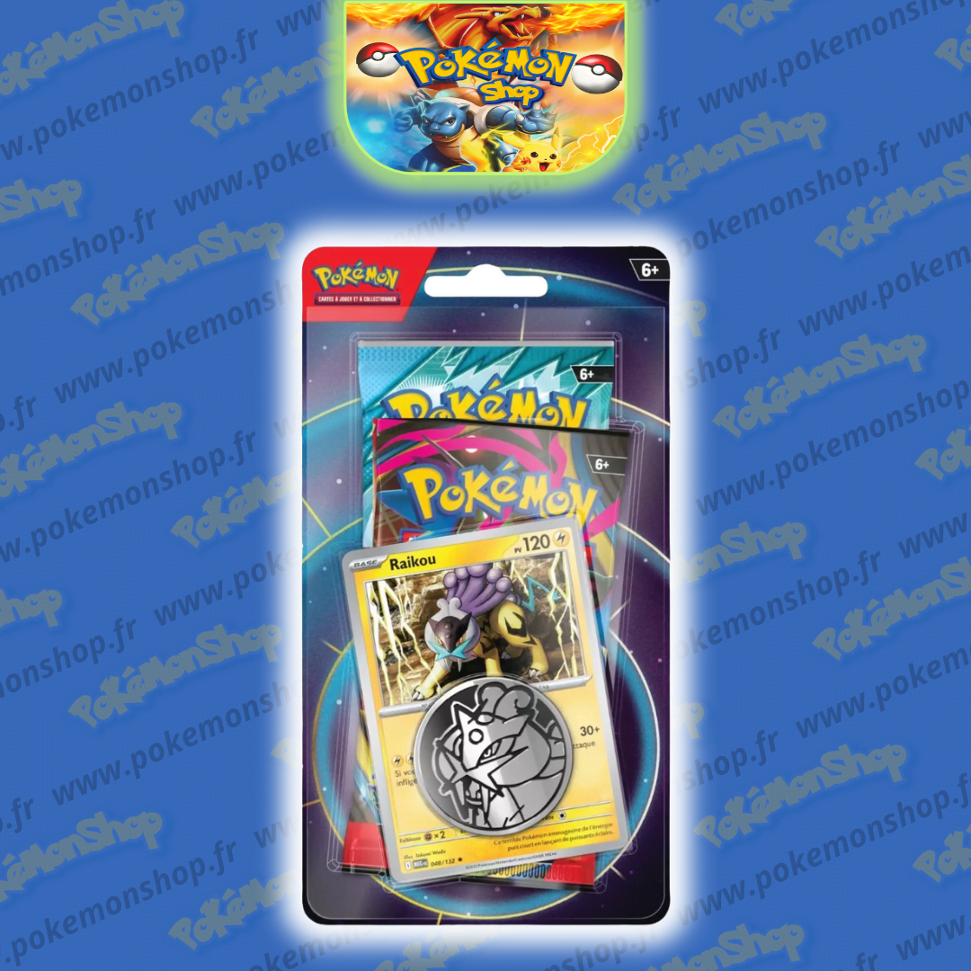 Pokémon DuoPack RAIKOU EV09 + ME02 FR Neuf Scellé