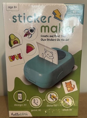 Hello Blink Sticker Marker Create & Print Your Own Stickers Portable 10031