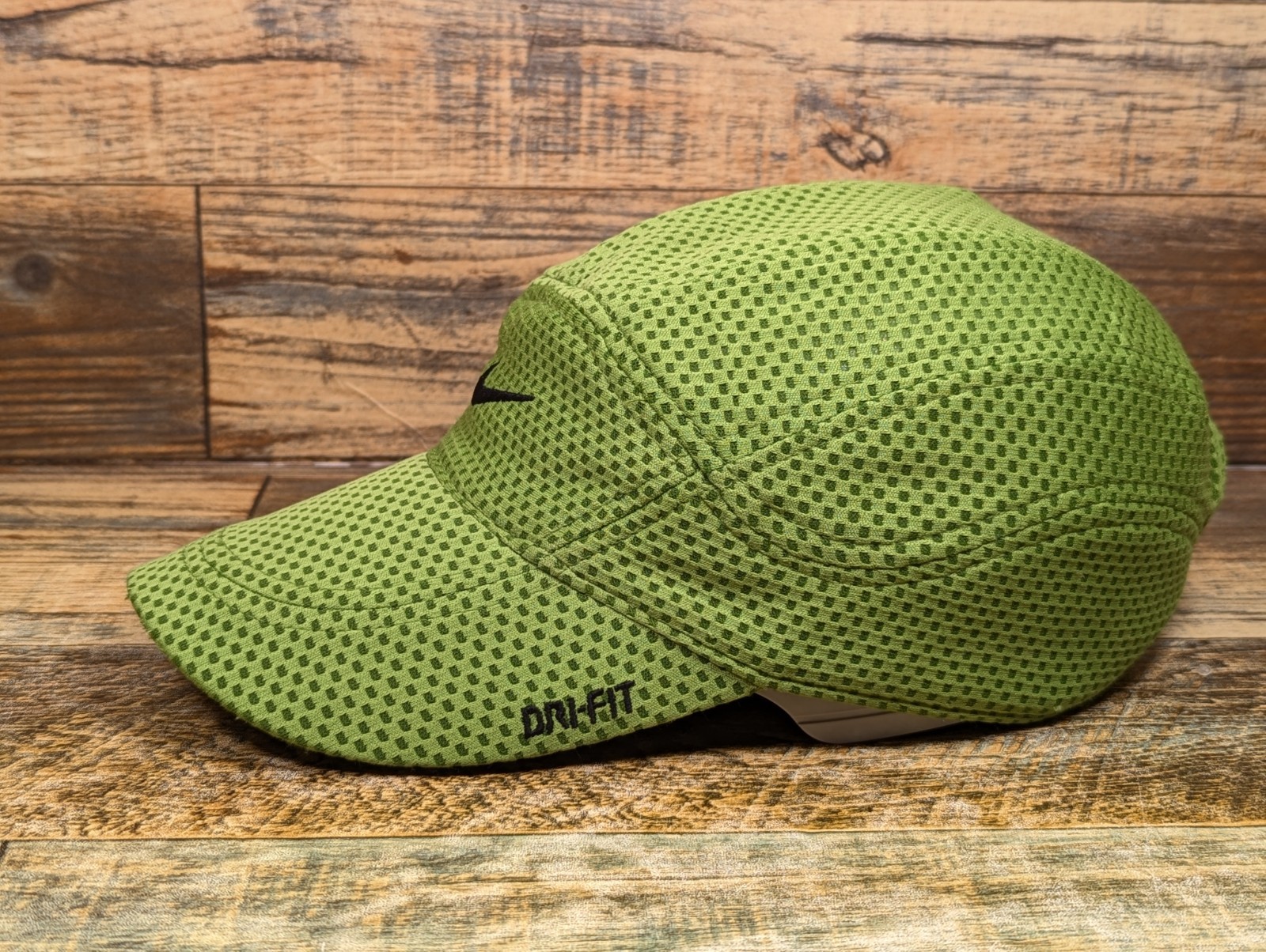 Vintage Y2K Nike Tailwind Dri-Fit 7 Panel Green Running Hat Cap Adult image 2