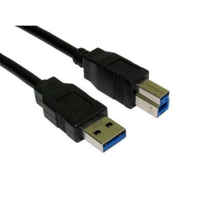 USB 3.0 Typ A (M) auf Typ B (M) Daten-/Druckerkabel 2 Meter - Schwarz