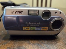 Sony Cyber Shot DSC-P20 1.3MP Digital Camera with 2 Memory Cards and Battery
