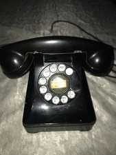 Vintage WESTERN ELECTRIC Black 302 BELL SYSTEM Rotary TELEPHONE F1 Handset WORKS