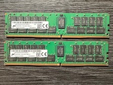 64GB (2x32GB) Micron DDR4 ECC 2933Y 2Rx4 RDIMM MTA36ASF4G72PZ-2G9E2UI RAM/Memory