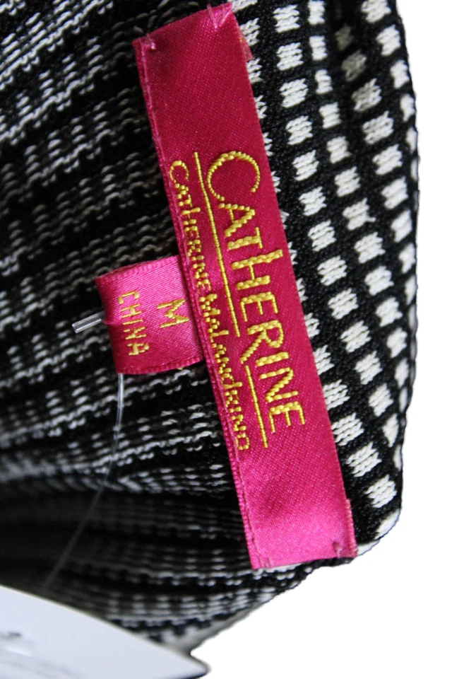 Vestido Catherine Catherine Malandrino para mujer con cuello en V sin mangas negro talla M Foto 4 de 4