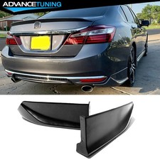 Fits 16-17 Honda Accord Hfp Style Rear Lower Bumper Extension Lip Pu Unpainted