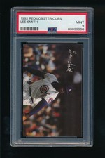 1982 Red Lobster Cubs Lee Smith PSA 9 MINT Chicago Cubs HOF RC