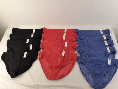 M&S 15pcs Bundle Underwear Pink Leopard Black Glitter Blue Mesh High Legs New