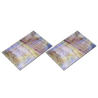 2 StüCk Mosaikfliese Aus Buntglas 20X15 Cm Lila FüR Diy