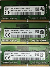 Lot of 3 SK hynix 8GB 1Rx16 PC4-3200AA-SC0-13