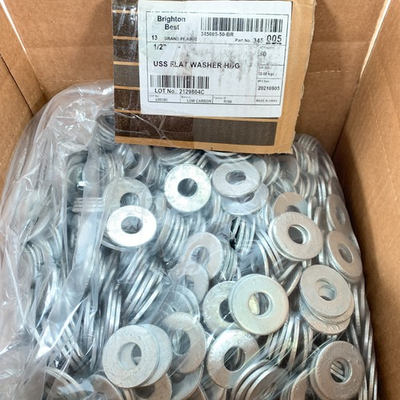 #ad #ad 1000pcs 1 2quot; USS Flat Washer Hot Dipped Galvanized 345005 43lbs $99.95