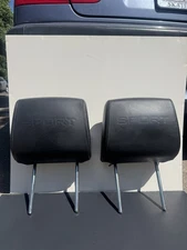 OEM 10-13 RRS L320 Supercharged FRONT Headrests Pair Black Leather