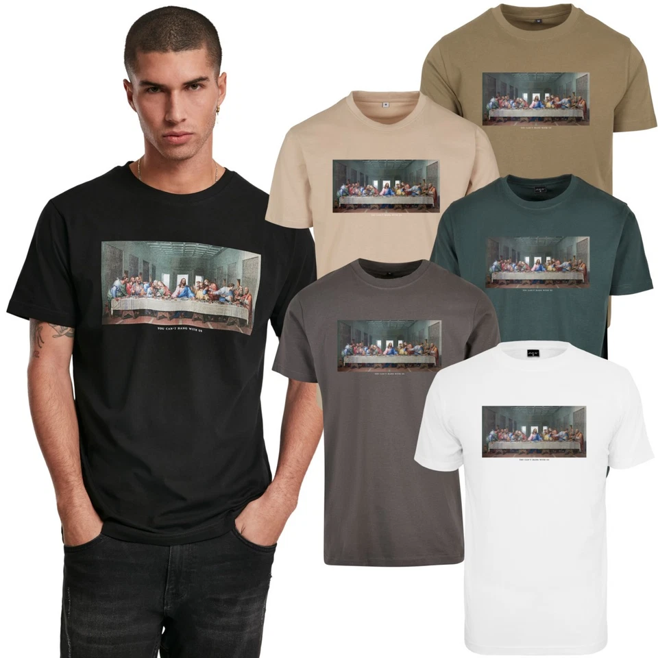 Mister Tee Can't Hang With Us T-Shirt Last Supper Jesus Disciples da Vinci Men - Image 1 of 1
