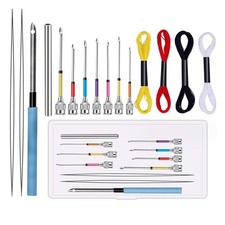 Embroidery Punch Needle Set 8pcs Stitching Punch Needles with 4 Color2842