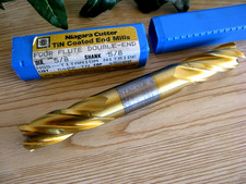 NEW NIAGARA CUTTER HSS END MILL 5/8 X 5/8 X 6" OVER ALL EDP 45200
