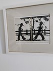 Believed To Be Early April Fielding Silhouettist @1908 Set 8 In x 6 In Framed — photo 5