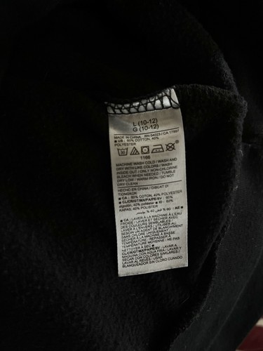 Stranger Things Pullover Hoodie Sweater Large (10/12) Demogorgon Graphic L Black - Picture 4 of 9