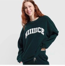 Aerie Womens Sz XS The Chill Crew Sweatshirt Long Sleeve Oversized Lounge Nice