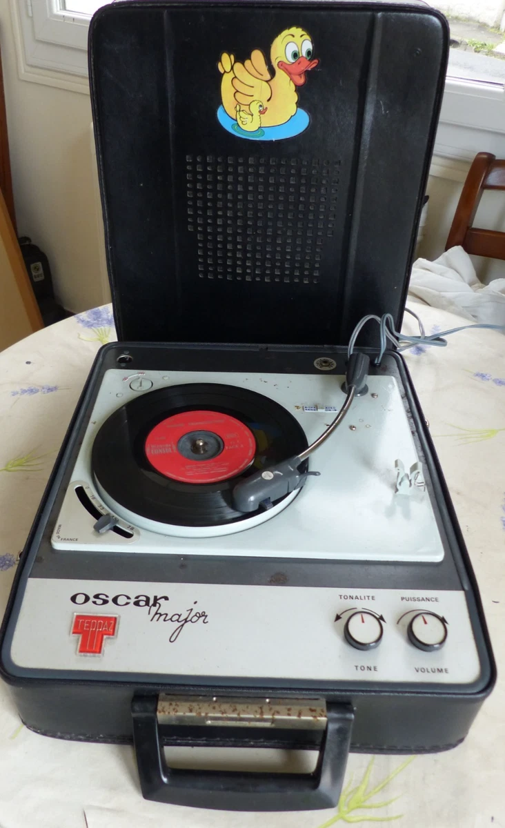 Ancien Tourne Disque TEPPAZ Bi Balad, Pour Pièce Ou Déco. Dans Son Jus