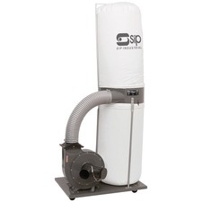 SIP Single Bag Dust Extractor Collector Woodworking Workshop 230V 1500W 2HP 153L