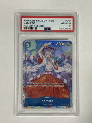 Yamato (Alternate Art) OP13-054 Carrying On His Will Foil English- PSA 10