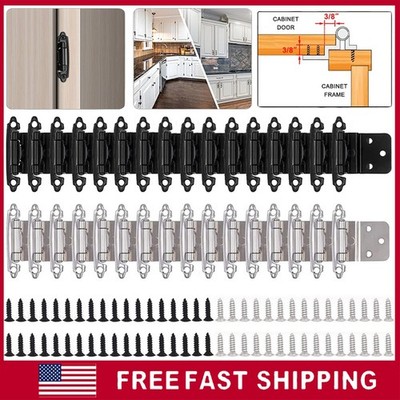10-200PCS 3/8'' Kitchen Door Cabinet Hinges Self Closing Offset Inset Face Mount