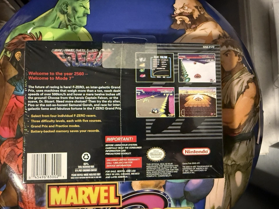 F-ZERO Super Nintendo SNES - Brand New Factory Sealed! - Image 2 of 3