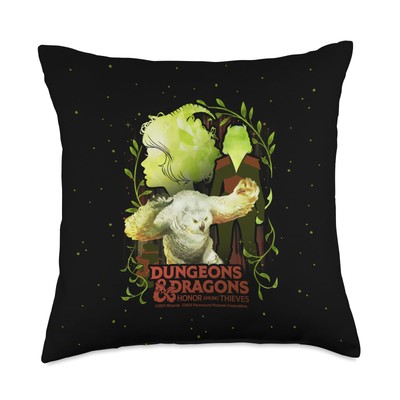 : Honor Among Thieves Doric Owlbear Poster Throw Pillow