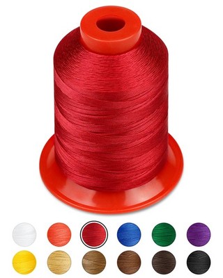 FIVEIZERO Extra Strong Upholstery Thread,Red 1000 Meters 1094 yards, Red 