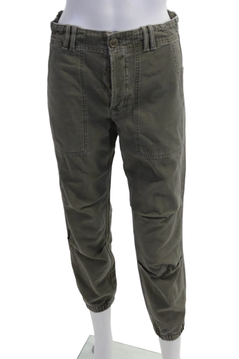 Citizens of Humanity Unisex Cargo Jogger Pants Green Size 24