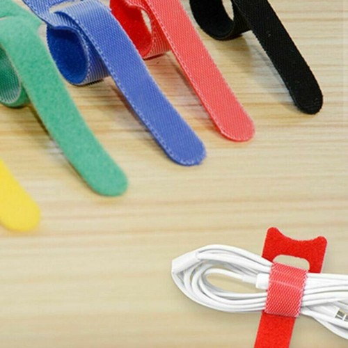 50 pcs Reusable Strap Organizer Cable Cord Wire Wrap Tie Tidy Straps Adjustable - Afbeelding 9 van 12