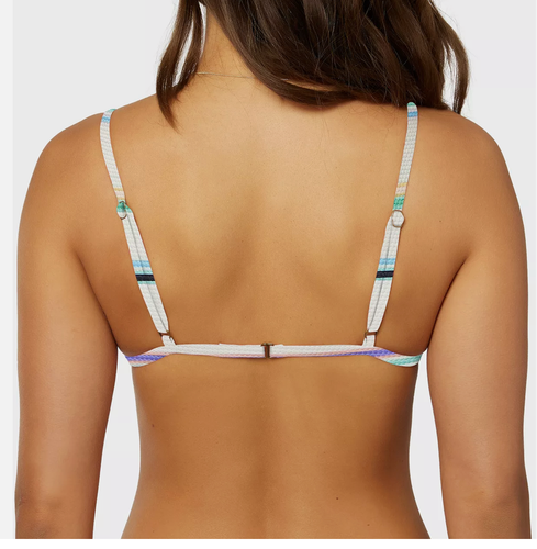 Top bikini O'Neil Junior a righe Doheny a righe più taglie prezzo al pubblico consigliato $49,50 - Foto 9 di 10