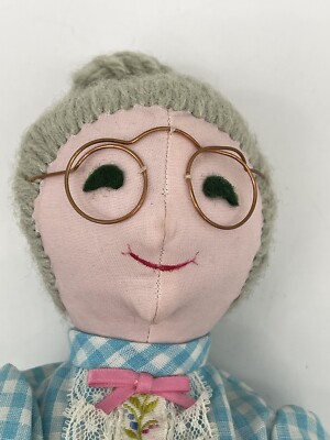 Rare Vintage Handcrafted Old Woman Granny Doll | eBay