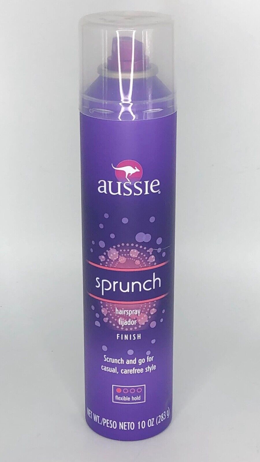 New Aussie Sprunch Aerosol Hairspray Flexible Hold 10 oz Scrunch & Go Free Ship!